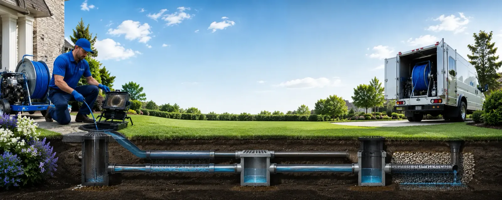 Outdoor drain cleaning information for Rockland, MA